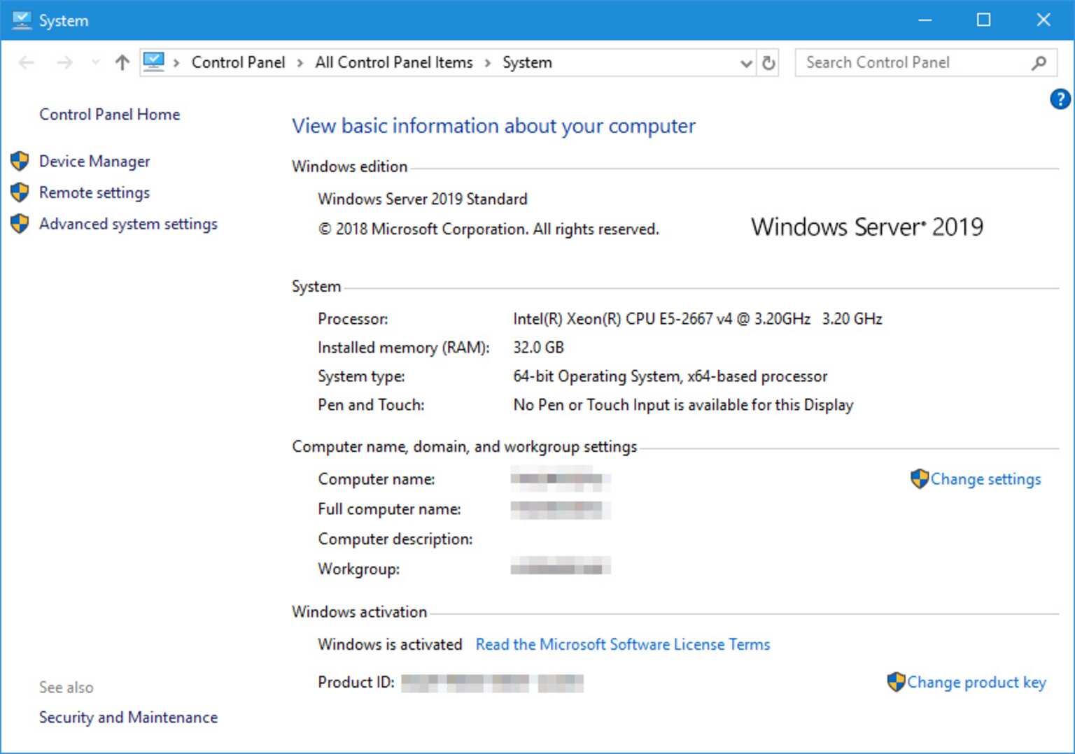 Descripción de Windows Server