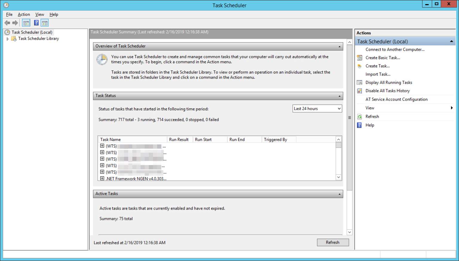 Windows Server ejecuta tareas CRON con una cuenta de usuario oculta